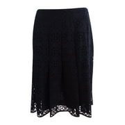 Tommy Hilfiger Women's Lace Skirt (4, Black)